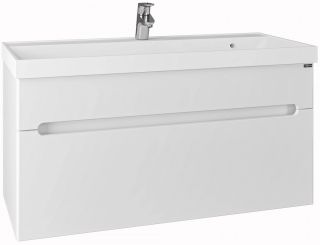 Тумба под раковину СанТа Лондон 224008л 100см белый